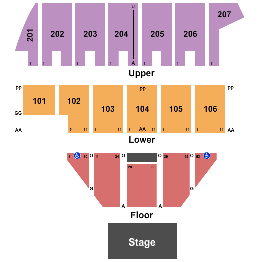 Bismarck Event Center Book of Mormon Seating Chart